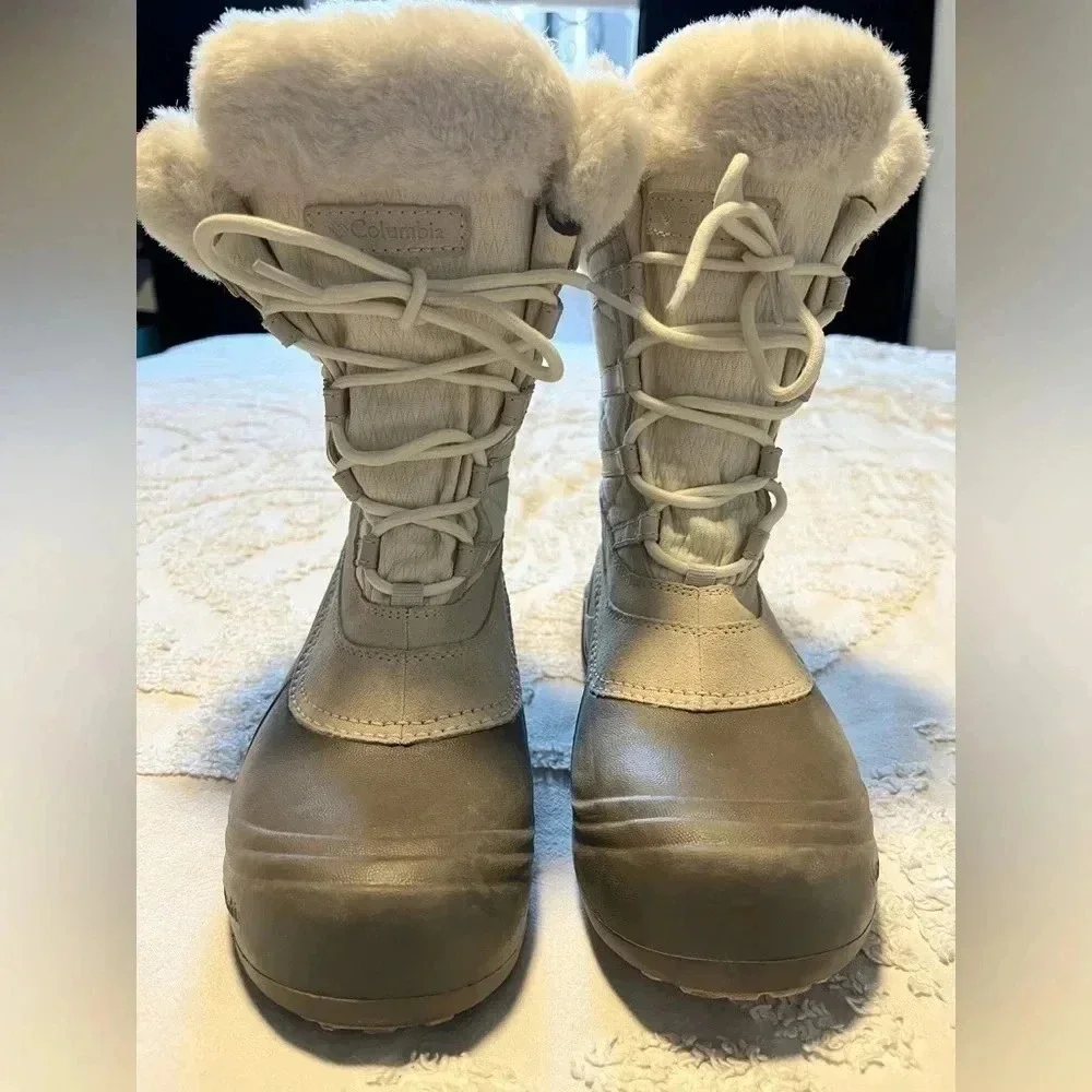 Columbia Boots Womens Sierra Summette Fossil, Cosmo  BL1519-105 Waterproof  7.5